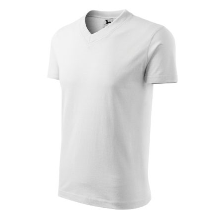 V-neck póló unisex fehér S