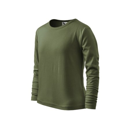 Fit-T LS póló gyerek khaki 158 cm/12 éves