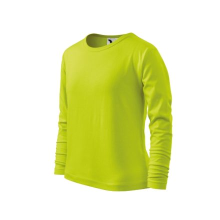 Fit-T LS póló gyerek lime 110 cm/4 éves