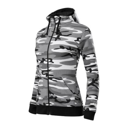 Camo Zipper felső női szürke terepszín 2XL